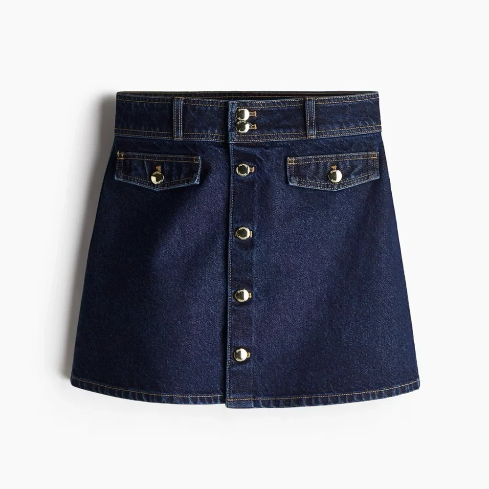 H&M Dark Blue Denim Mini Skirt - Picture 1 of 7